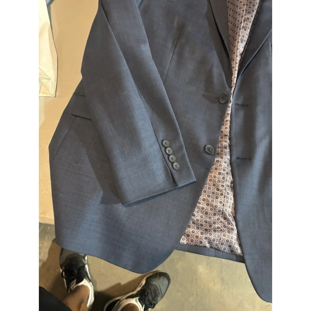 ORIGINAL PENGUIN Munsingwear Size 46R Wool‎ Blend Sport Jacket Coat Blazer Blue